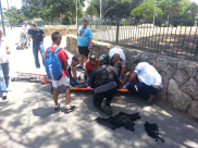 بالصور: إصابة متوسطة لراكب دراجة هوائية بحادث دهس في شارع شديروت يروشلايم بيافا